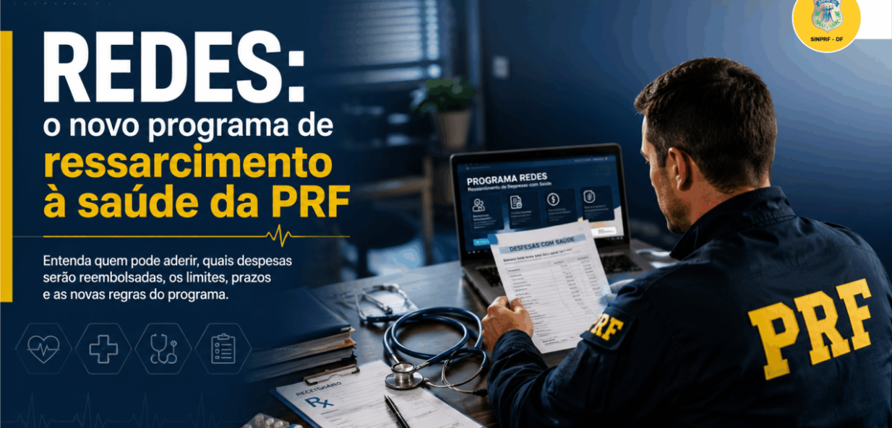 REDES: saiba como vai funcionar o novo programa de ressarcimento à saúde da PRF e o que muda para servidores e pensionistas