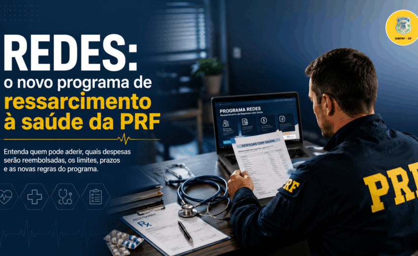 REDES: saiba como vai funcionar o novo programa de ressarcimento à saúde da PRF e o que muda para servidores e pensionistas